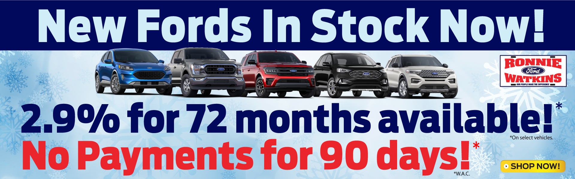 new fords in stock now!